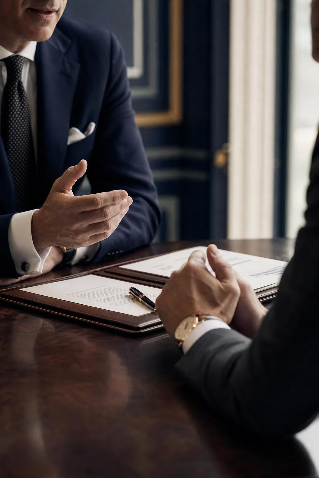 Strategic conversation in a premium executive setting